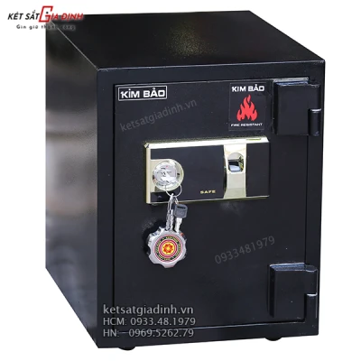 Két sắt mini khóa vân tay Kim Bảo KBF50 chống cháy