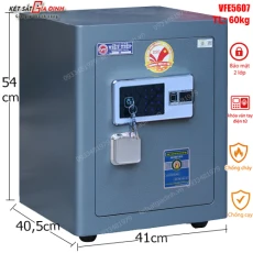 Két sắt Việt Tiệp siêu cường VFE5607 vân tay mã số - model mới