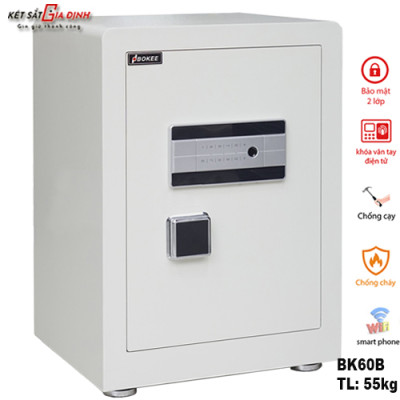 Két sắt Bokee BK60B vân tay mã số tích hợp app thông minh