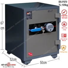 Két sắt vân tay nhập khẩu Booil BS-F670
