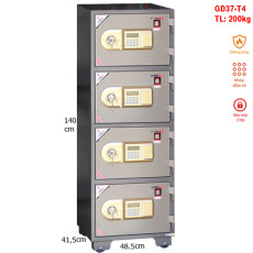 Két sắt bốn tầng Goodwill GD37-T4 điện tử báo động