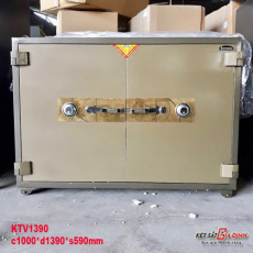 Két sắt đặt hàng tiệm vàng KTV1390-2K hai cửa hai khóa