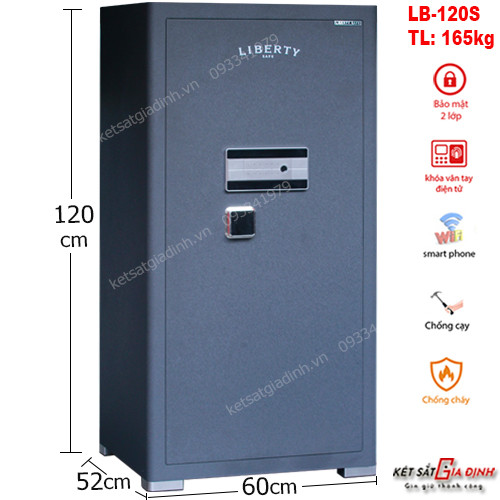 Két sắt Liberty LB1200S vân tay mã số tích hợp App điện thoại thông minh