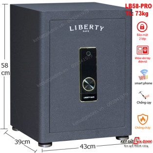 Két sắt Liberty LB58PRO vân tay mã số tích hợp App điện thoại thông minh