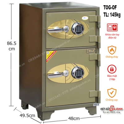 Két sắt hai tầng vân tay Truly Gold TOG-0F