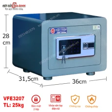 Két sắt mini Việt Tiệp siêu cường VFE3207 vân tay mã số app điện thoại