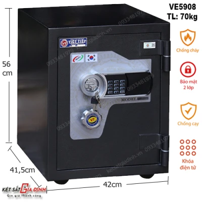 Két sắt Việt Tiệp siêu cường VE5908 điện tử - Model mới