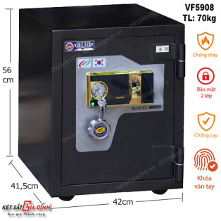 Két sắt siêu cường Việt Tiệp VF5908 vân tay - model mới