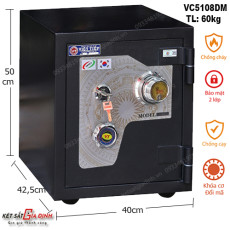 Két sắt Việt Tiệp thép tấm VC5108-DM khóa cơ đổi mã model mới