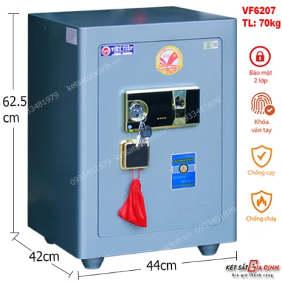 Két sắt siêu cường Việt Tiệp VF6207 vân tay báo động-Model mới