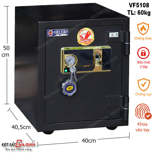 Két sắt Việt Tiệp siêu cường VF5108 vân tay - model mới