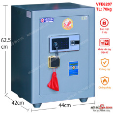 Két sắt siêu cường Việt Tiệp VFE6207 vân tay mã số-Model mới tích hợp App thông minh