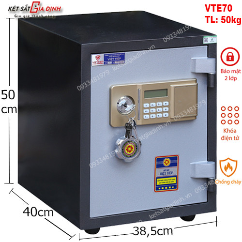 Két sắt Việt Tiệp đúc đặc VTE70 - Hưng Vượng