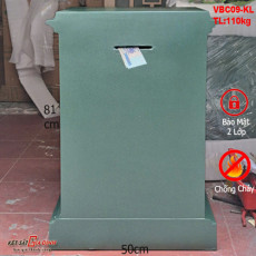 Két sắt công đức có khe nhét tiền VBC09-KL