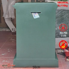 Két sắt công đức có khe nhét tiền VBC09-KL
