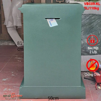 Két sắt công đức có khe nhét tiền VBC09-KL