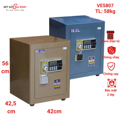 Két sắt Việt Tiệp siêu cường VE5807 khóa điện tử- model mới nhất 2025