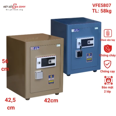 Két sắt Việt Tiệp siêu cường VFE5807-H vân tay mã số - model mới