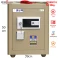 Két sắt Việt Tiệp siêu cường VFE5007-V vân tay mã số màu vàng đồng - Model mới
