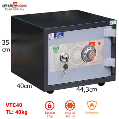 Két sắt Việt Tiệp đúc đặc VTC40