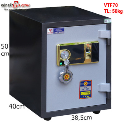 Két sắt Việt Tiệp VTF70 vân tay báo động