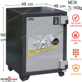 Két sắt chống trộm Samurai ME36 điện tử -Lộc Phát