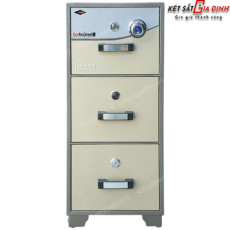 Tủ sắt chống cháy 3 tầng TC03 khóa mã cơ