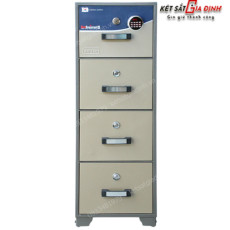Tủ sắt chống cháy 4 tầng TC-E04 khóa điện tử