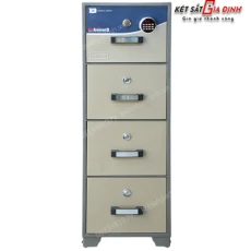 Tủ sắt chống cháy 4 tầng TC-E04 khóa điện tử