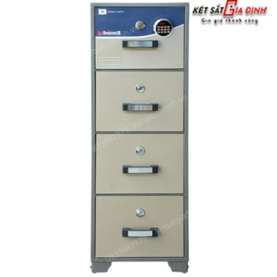 Tủ sắt chống cháy 4 tầng TC-E04 khóa điện tử