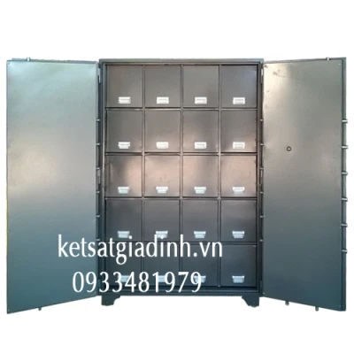 Két sắt đặt hàng KDH1625 trong có 20 ngăn kéo