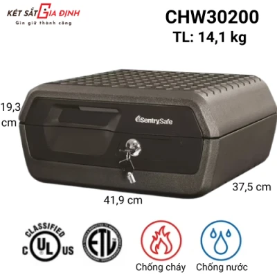 Hộp lưu trữ Sentry Safe CFW30200 khoá chìa hình ống , nhập khẩu Mỹ