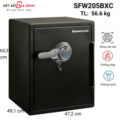 Két sắt Sentry Safe SFW205BXC khoá vân tay